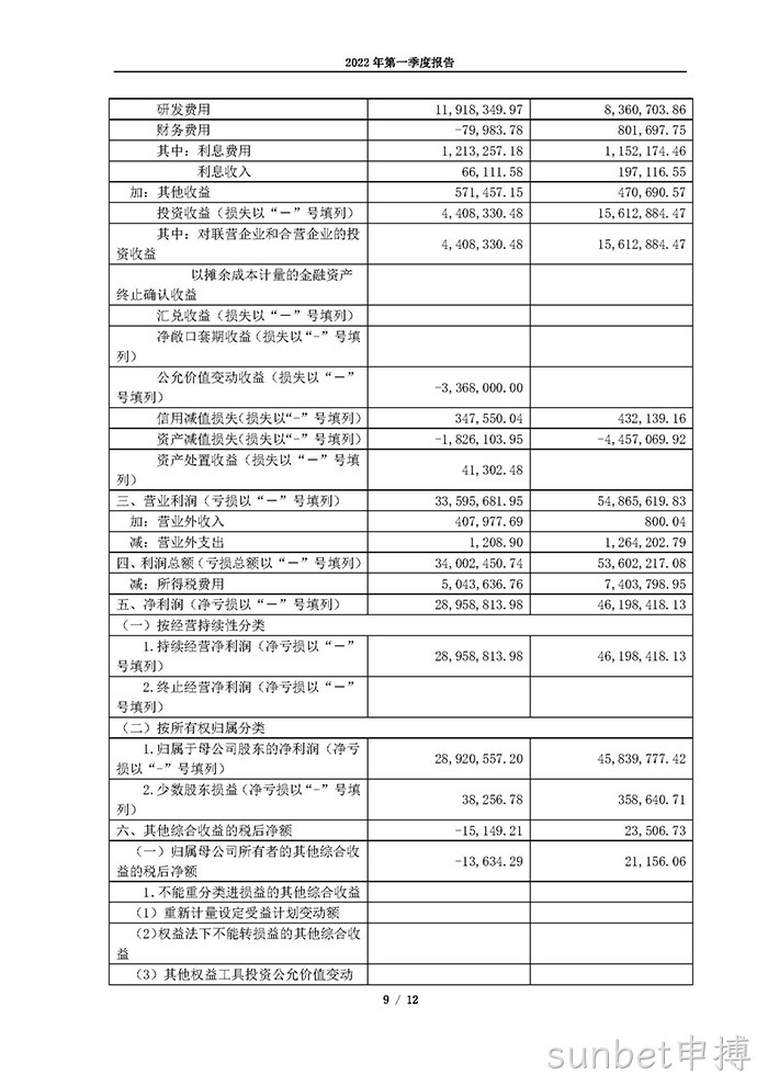 sunbet申搏2022年第一季度报告_页面_09